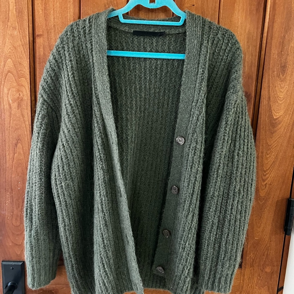 Jenni Kayne Cocoon Cardigan in Olive Green